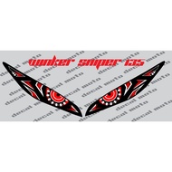 Winker, Decals, Sticker, Winker for Sniper 150, red