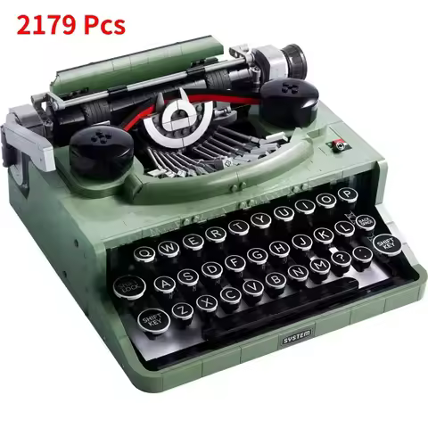 Ideas Typewriter 21327 Building Blocks Set for Adults Collectible Retro Display Model Toys Unique Ch