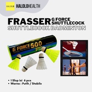 Frasser G Badminton Shuttlecock 500 Pack of 6
