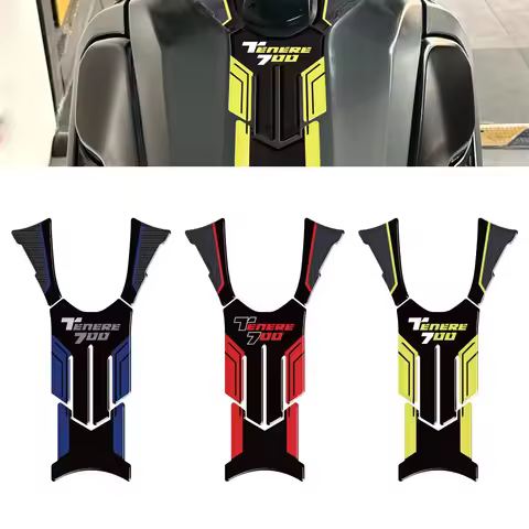 Motorcycle 3D Gel Tank pad Protector Stickers Paint Protection Decal For Yamaha TENERE 700 T7 T700 2