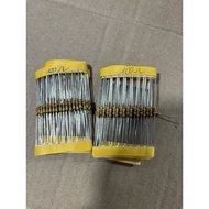 Set of 100 100ohm 1/4W resistors