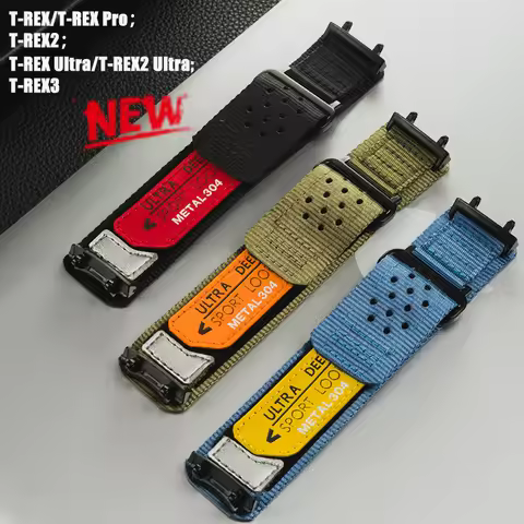Nylon Strap for Huami Amazfit T-rex 2 3 Ultra Bracelet for Amazfit T-rex Pro Tyrannosaurus Bands Rep