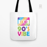 Retro Aesthetic Costume Party Outfit 90S Vibe Tote bag Canvas