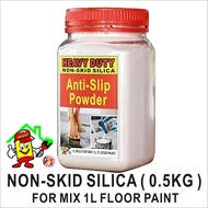 ANTI SLIP POWDER ( 0.5kg ) anti-slip / ANTI SKID POWDER /  HEAVY DUTY / NOT SKID SILICA FOR MIX 1L FLOOR PAINT EPOXY / NON SKID SILICA MIX ADD EPOXY FLOOR PAINT