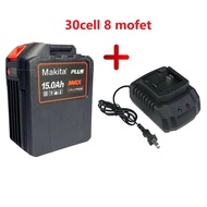 Pin Makita 30 Cell mạch 8mofet 21v - 15Ah Dung Lượng Cao Chân Pin Phổ Thông 4cm Có Đèn Báo Pin