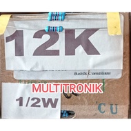 12K RESISTOR 1/ 2WATT 1% RESISTOR 0.5WATT 12K METAL FILM TAIWAN