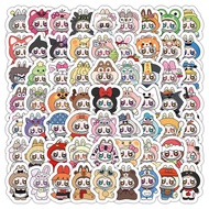 Creative Page Fake Labubu Cartoon Stickers Funny Stickers Notebook Stickers Scrapbook Stickers