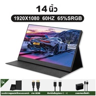 Rantoper จอภาพแบบพกพา จอภาพแบบพกพา 16 นิ้ว 2k 144Hz IPS แบบพกพาพร้อมลําโพงคู่ในตัวเข้ากันได้กับแล็ปท