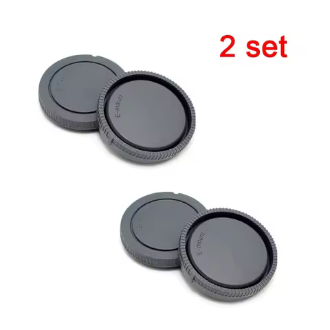 2PCS Camera Body cap + Rear Lens Cap for sony E mount a5100 A6000 a6300 a6500 NEXC3 5 5N 6 7 A7 A7II