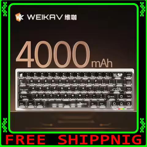Weikav Lucky65 V3 Wireless Aluminum Mechanical Keyboard Kit 3 Mode Wired 60% Bluetooth 2.4G RGB Hots