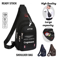 High-quality  Hot Sale Aston Martin Cognizant Design Sling Bag Men Chest Bag Outdoor Travel Men Bag 