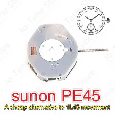 Sunon PE45 Quartz Watch Movement 2-Hands Small Second Low Price 1L45 Compatible China Manufactured W