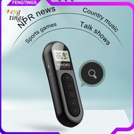 [Ft] Portable Fm Radio Dsp Filter Chip Radio Mini Pocket Clip Fm Radio with Backlit Lcd 3.5mm Headph