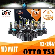 CAR LED LIGHTS OTTO T55 H4 H7 H11 HB3 HB4 HIR2 55 WATT HEAD LIGHTS FOGLAMP LIGHTS