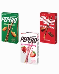 LOTTE PEPERO ORIGINAL, ALMOND & STRAWBERRY 32g