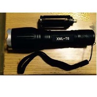 全新 XML T6 LED 強光變焦手電筒 (唔包電)