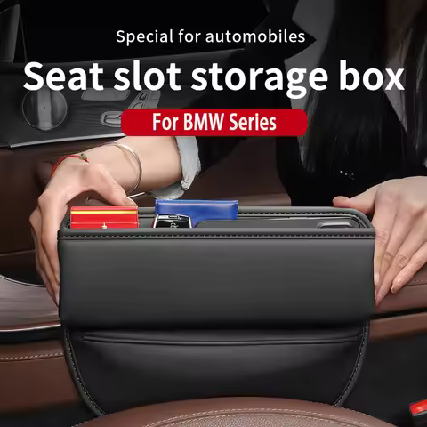 Car Seat Crevice Storage Organizer Box for BMW X1 X3 X5 X6 X7 F20 F15 F16 F48 G20 G30 G01 G02 G05 G1