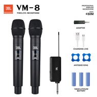 JBL VM-8 Portable Wireless Microphone, Rechargeable Wireless Microphone, Mini Receiver, Stable Signa