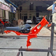 frame rangka trail bebek RBT grasstrack modif pnp mesin bebek/frame rangka trail bebek sleep engine 