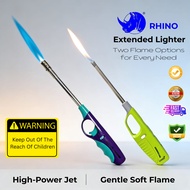 RHINO High Quality Extended Lighter /Windproof Refillable Gas Lighter/Lighter untuk Dapur & BBQ