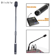 [Dickly] Gooseneck Mic Dynamic DJ Mic Easy to Adjust Professional Low Noise XLR Mic Dynamic Micropho