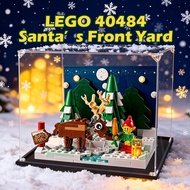 Dustproof Acrylic Display Box 透明展示收纳盒 Kotak Penyimpanan Serbaguna For Figure For Lego 40484 Santa's 