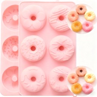 Silicone Mini Doughnut Cake Mold DIY Doughnut Jelly Paper Cup Cake Doughnut Cake Bread Baking Tool