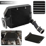 Black Top Mount New Intercooler fits For Toyota Landcruiser 80/100 Series 1HD-T HDJ80 1hz/105 1HZ En