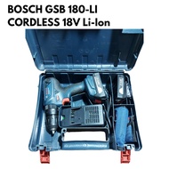 Mesin Bor BOSCH Baterai Cordless GSB 180-LI kondisi Second 