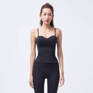 ULTRACOOL- 涼感細肩Bra Top-無煙煤黑