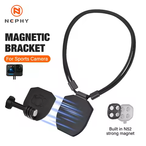 Magnetic Chest Mount For GoPro Hero 13 12 11 10 9 8 7 6 5 SJCAM AKASO Insta360 X4 X2 X3 DJI Osmo Act