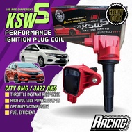 KSW Thailand S+ Performance Racing Ignition Coil Plug City gm6 t9a Jazz gk5 L15a Engine ich-55a-k