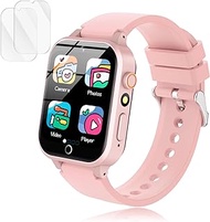 Luyiilo Smart Watch for Kids with 26 Puzzle Games, Touch Screen, HD Camera, Alarm Clock, Kids Toys Suitable for Boys and Girls Ages 4-12 (Soft Pink)