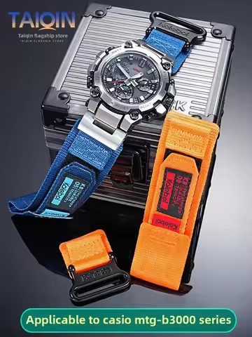 Quick-release nylon canvas watch strap For Casio G-SHOCK MTG-B3000 Men Sports waterproo Watchband br