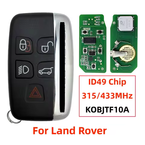 KOBJTF10A 5BTN Smart Remote Key 315/433MHz ID49 PCF7945P For Land Rover Discovery4 Freelander Range 