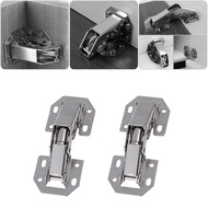 New Cabinet Hinge 90 Degree No-Drilling Hole Cupboard Door Hydraulic Hinges Soft Close With Screws Furniture Hardware