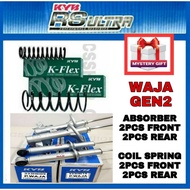 PROTON WAJA GEN2 ABSORBER AND COIL SPRING SET FRONT / REAR ORIGINAL KAYABA KYB RS ULTRA HEAVY DUTY 1SET=4PCS SUSPENSION