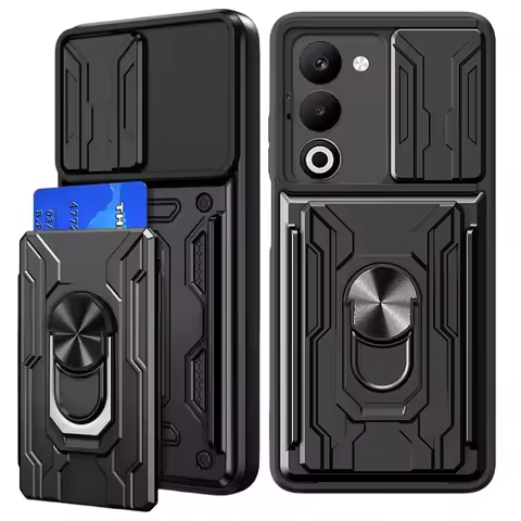 Funda For OPPO A5 4G 5G Case Shockproof Armor Card Slot Holder Back Cover For Oppo A5x A 5x A5 X 4G 