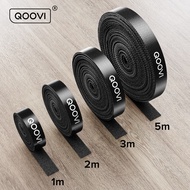 QOOVI Cable Organizer Wire Winder Clip Earphone Mouse Cord HDMI Audio USB Cable Holder Management Wire Protector For iPhone Samsung Xiaomi Oppo Vivo 0.5m/1m/2m/3m/5m
