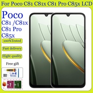 Original For Poco C81 C81x C81 Pro C85x LCD Display Touch Screen Replacement