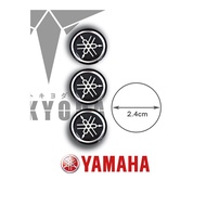 STICKER LOGO 2.4CM YAMAHA SILICON LC135 LCV1 LCV2 Y15ZR Y16 125ZR RXZ NVX LAGENDA R15V3