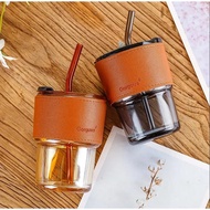 TUMBLER 500ML GLASS STRAW 500ML GLASS DRINKING BOTTLE