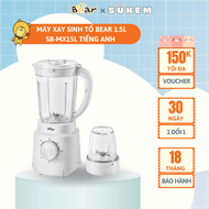 Máy Xay Sinh Tố 15L Bear 2 Cối Máy Xay Thịt Máy Xay Tỏi Ớt Đa Năng SB-MX15L