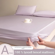8. Class A 100 Lyocell Tencel Bed Sheet Single Piece Mattress Protective Cover Ice Silk Bed Cover Th