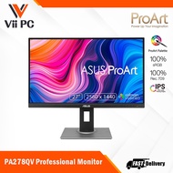 ASUS ProArt Display PA278QV Professional Monitor 27-inch, IPS, WQHD (2560 x 1440), 100% sRGB, 100% R
