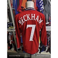 Englandt home 2002 jersey original beckham long slave