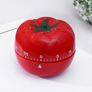 Tomato Kitchen Timer, 60-Minute Mechanical Countdown Timer, Red