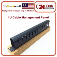 1U Cable Management Panel 1U- With Cover Black For Equipment Server Rack 4U/6U/9U/12U/15U/27U/32U/37