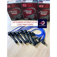 HOS - CAR PLUG WIRE SET / PLUG CABLE SILICONE - MITSUBISHI STORM 3.0 V6 L200 7MM Y2002