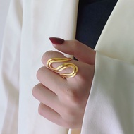 Type 100 sins Female Fashion Ring Line Creative Design remai#夸张搭感8cc关节个性戒指简约 YHD3